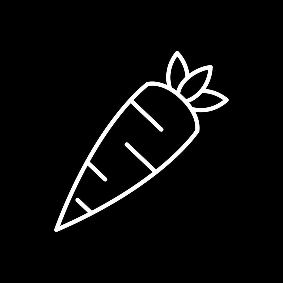 Carrot Line Inverted Icon Design vector
