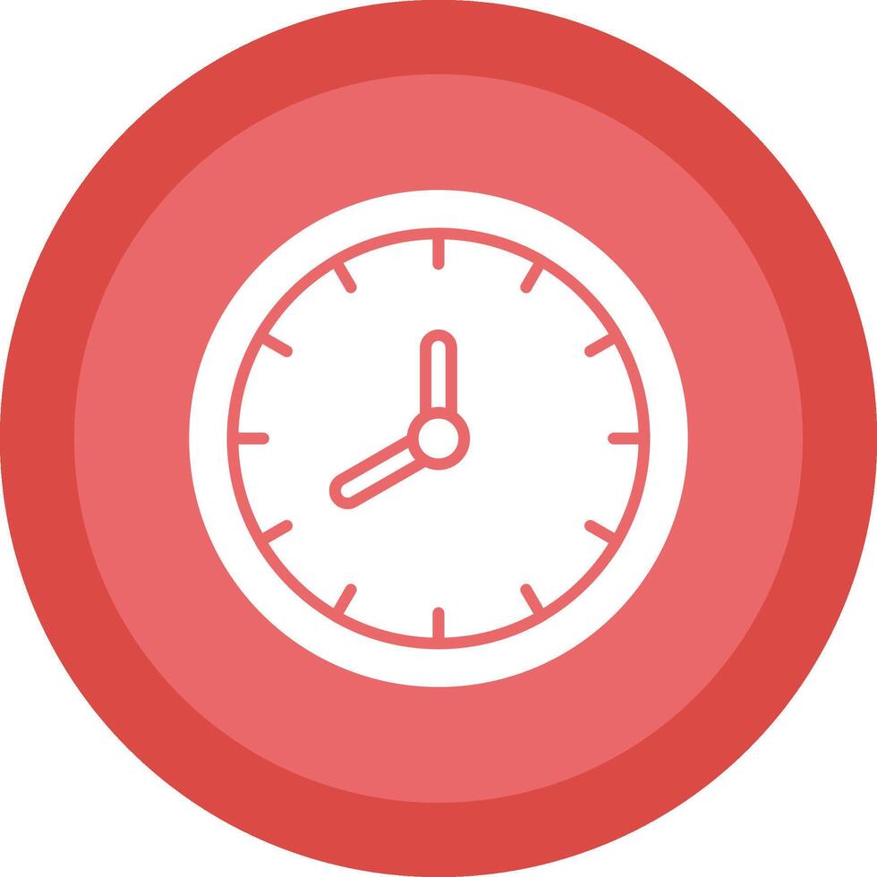 Clock Glyph Due Circle Icon Design vector