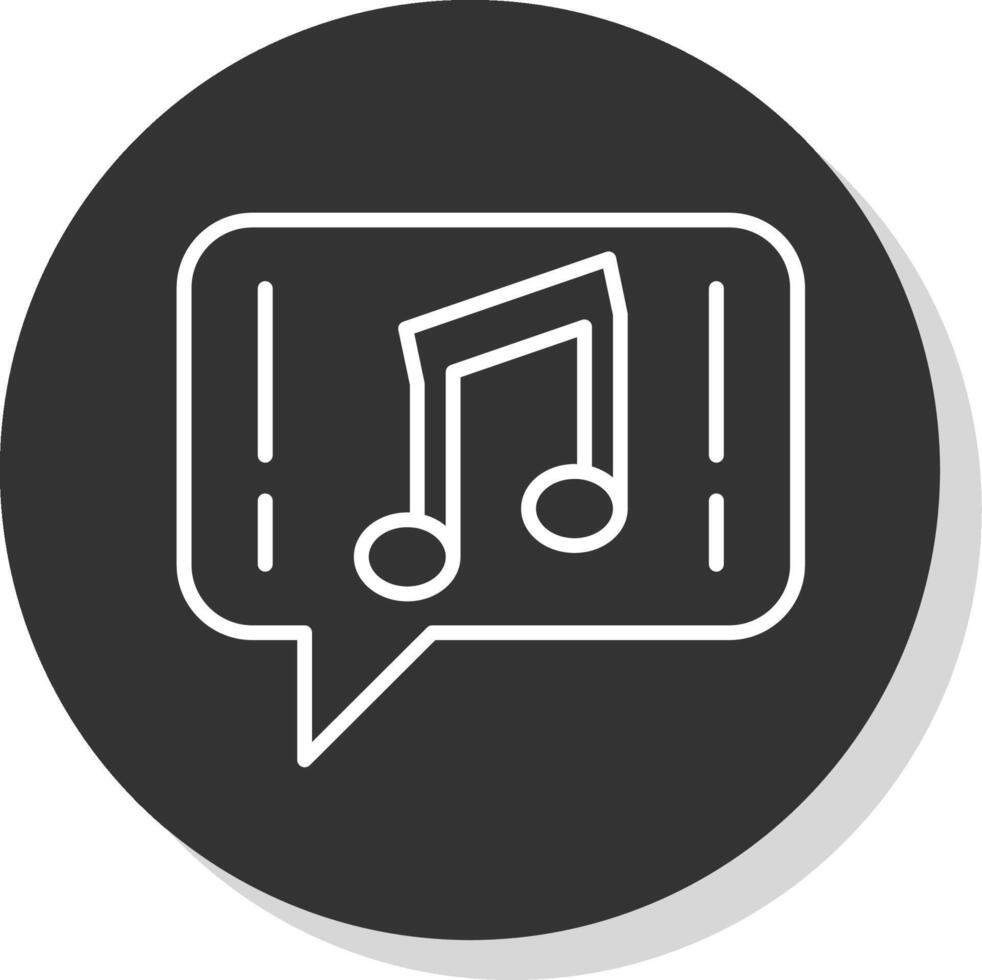 Music Glyph Due Circle Icon Design vector