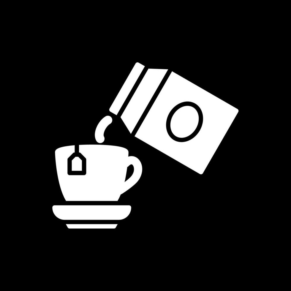 Pour Milk Glyph Inverted Icon Design vector