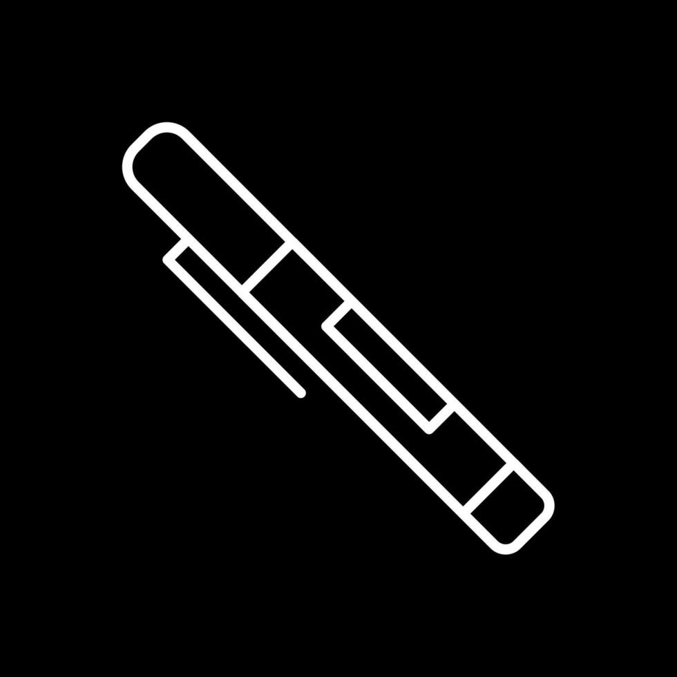 Pen Line Inverted Icon Design vector