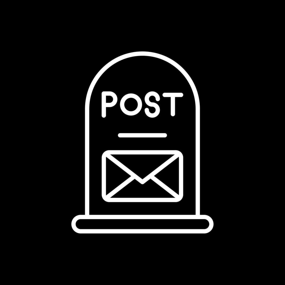 Post It Line Inverted Icon Design vector