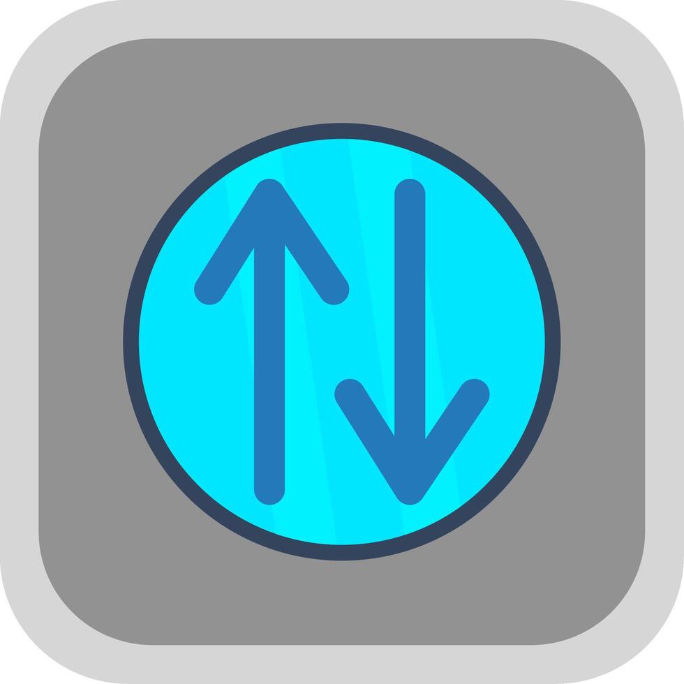 Swap Flat round corner Icon Design vector