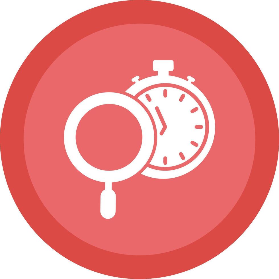 Time Tracking Glyph Due Circle Icon Design vector