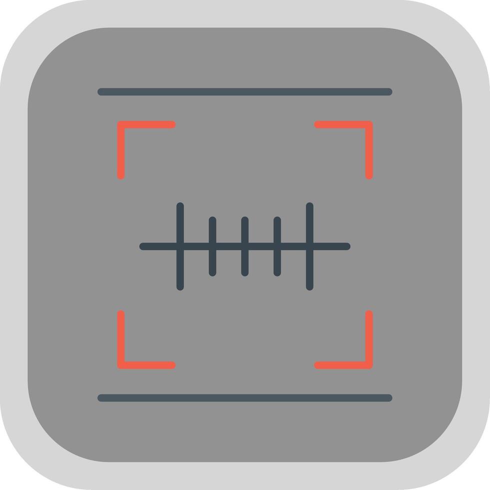 Barcode Scan Flat round corner Icon Design vector