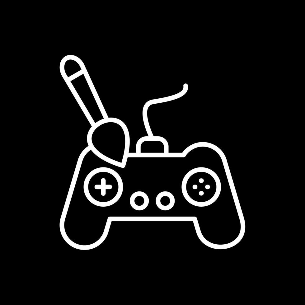 Controller Line Inverted Icon Design vector