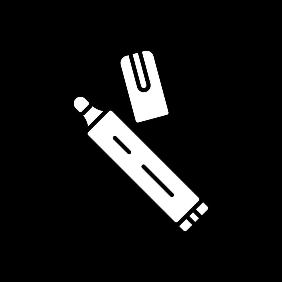 Pen Glyph Inverted Icon Design vector
