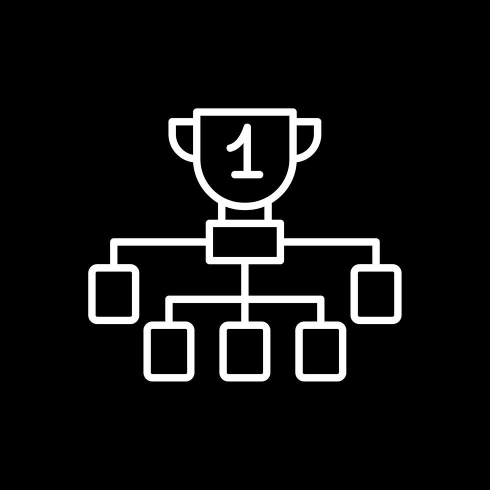 League Line Inverted Icon Design vector