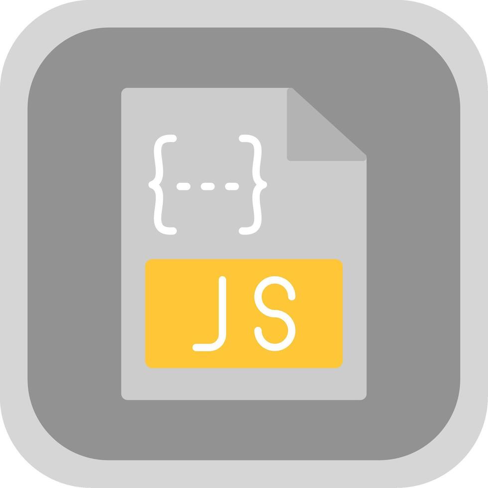 Js Flat round corner Icon Design 43946013 Vector Art at Vecteezy