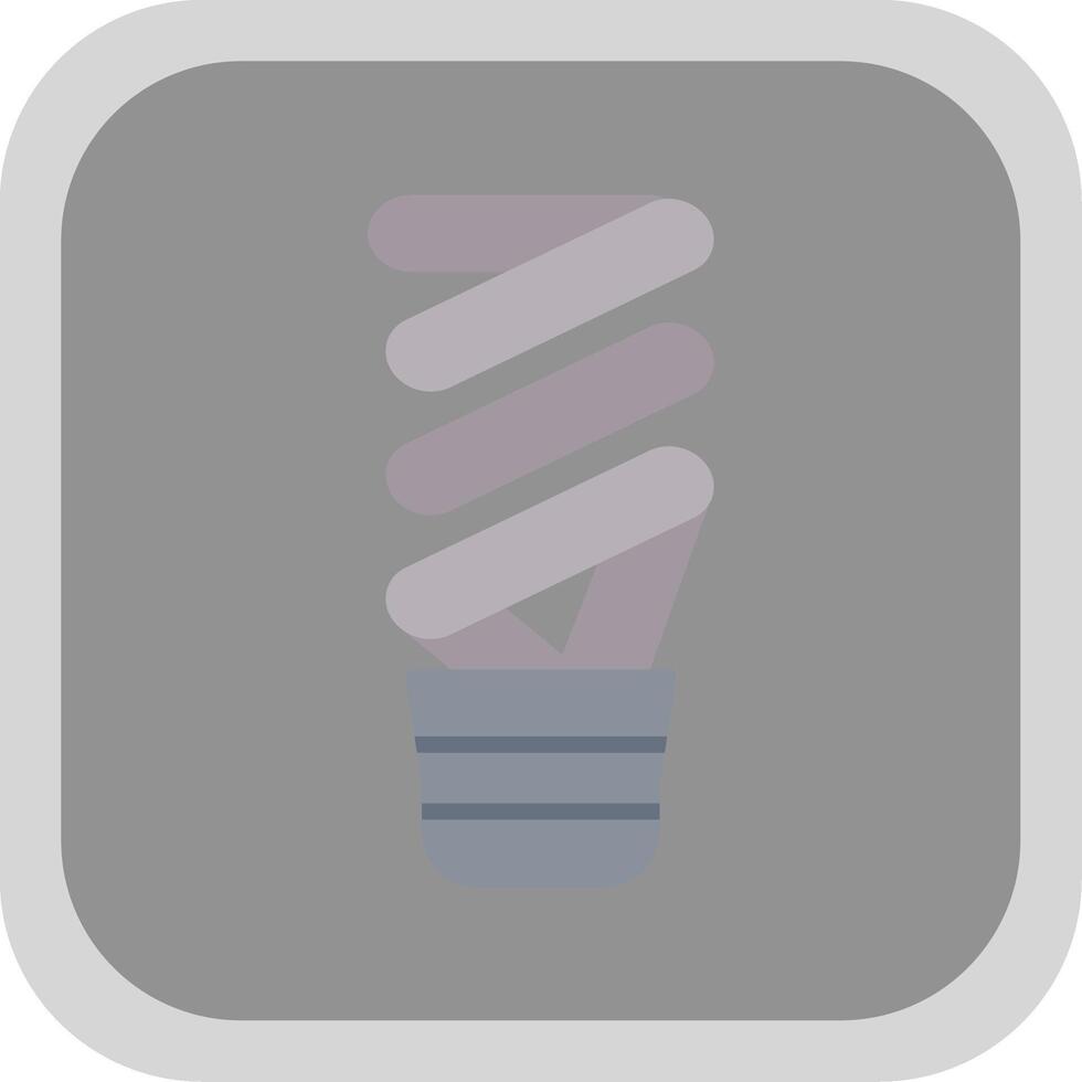 Light Bulb Flat round corner Icon Design vector