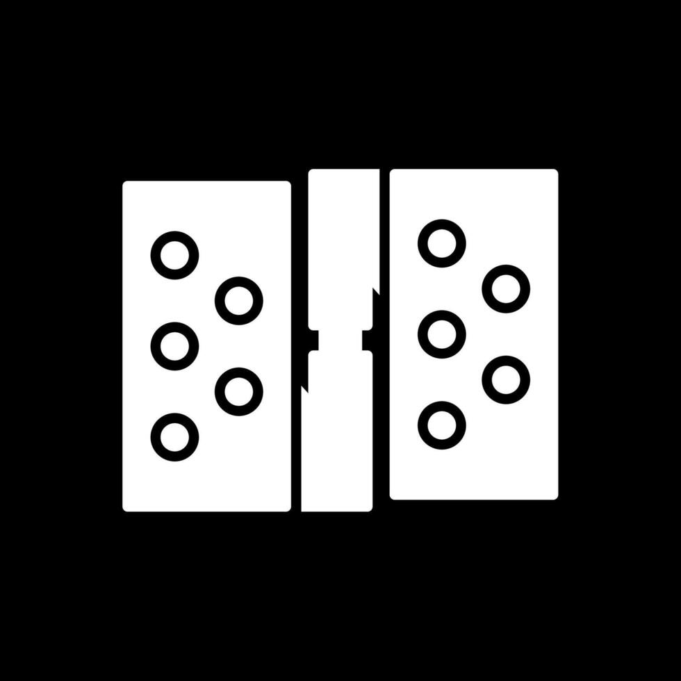 Hinge Glyph Inverted Icon Design vector