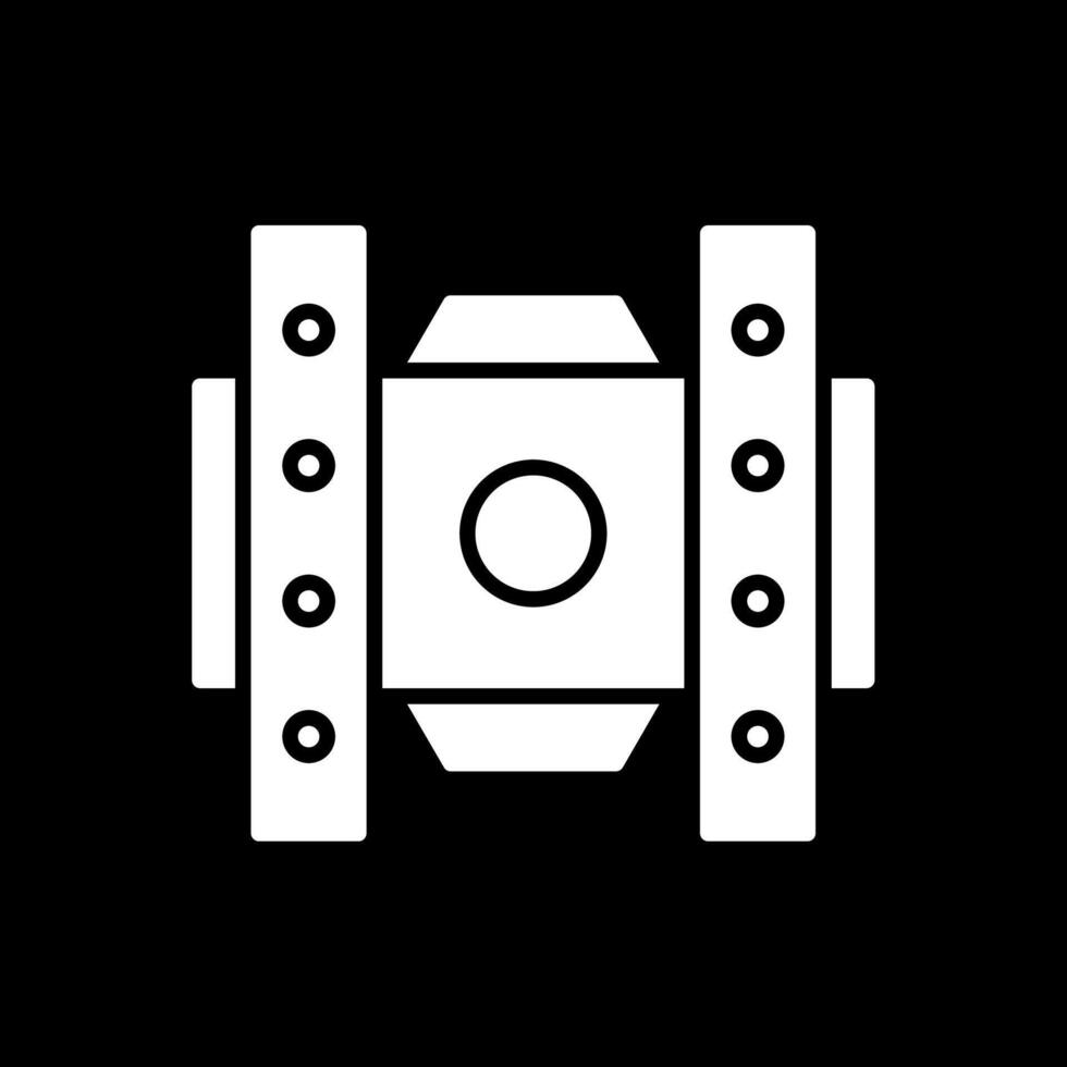Bracket Glyph Inverted Icon Design vector