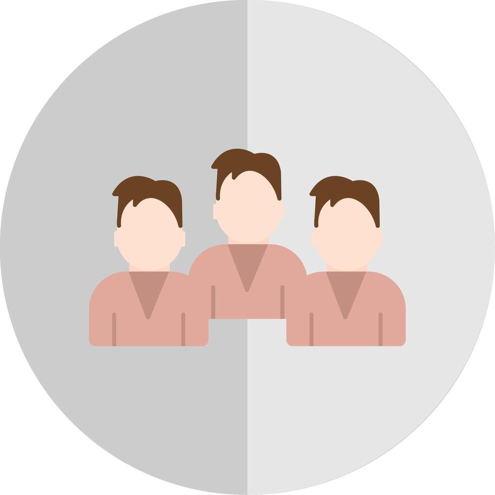 Group Team Flat Scale Icon Design vector