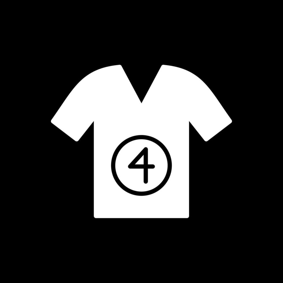 Shirt Glyph Inverted Icon Design vector