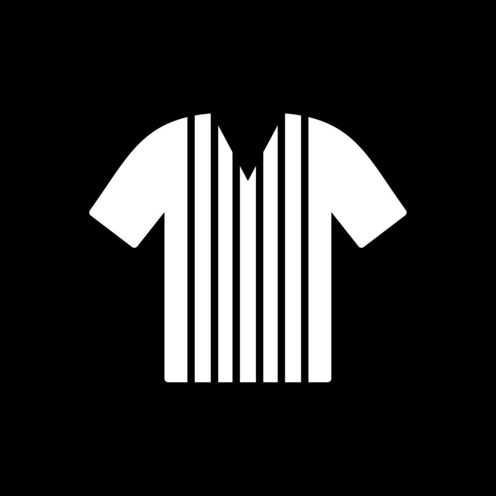 Shirt Glyph Inverted Icon Design vector