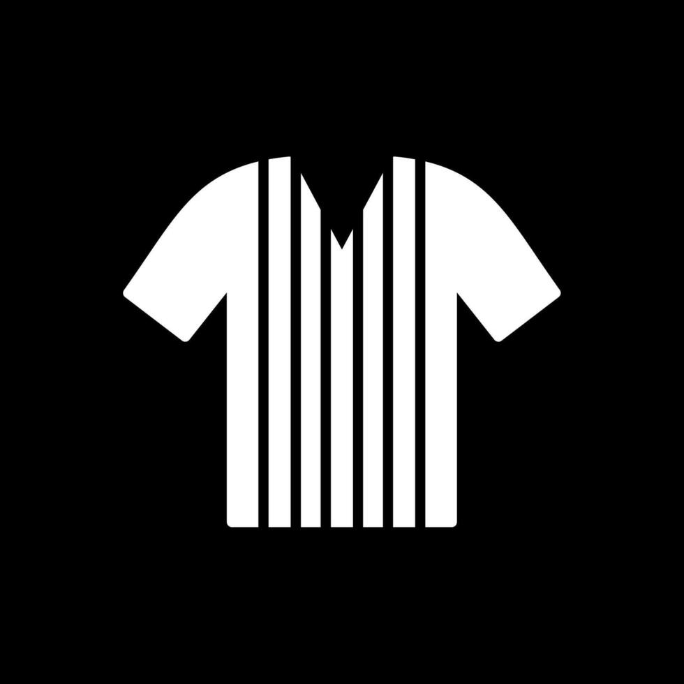 Shirt Glyph Inverted Icon Design vector