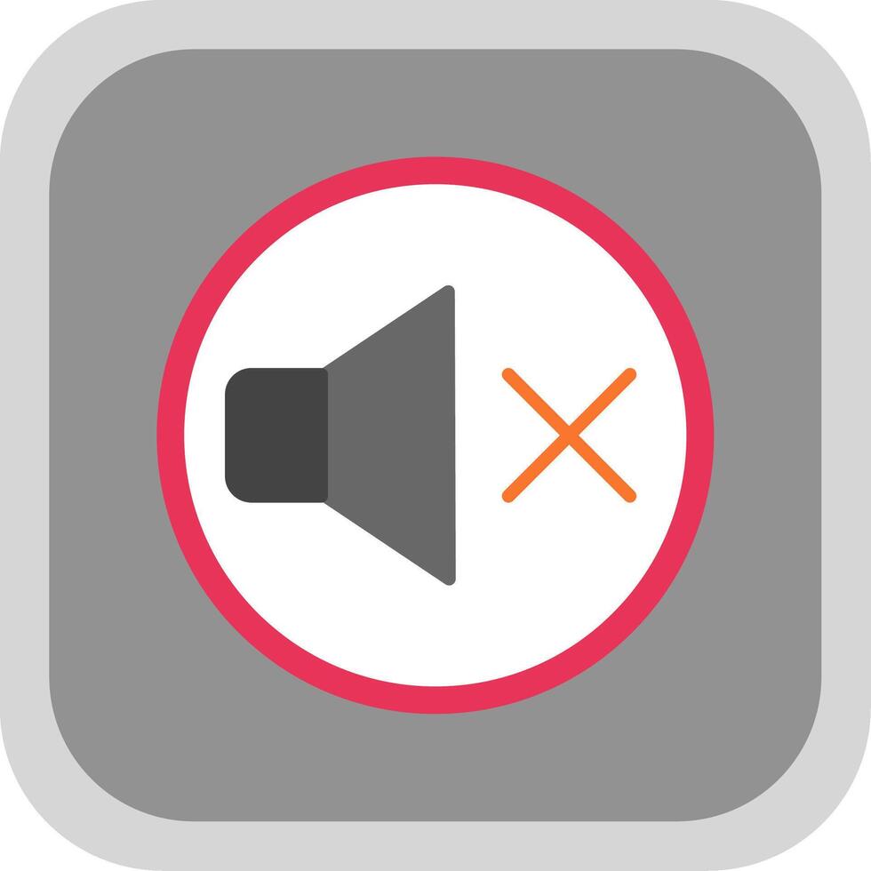 Muted Flat round corner Icon Design vector