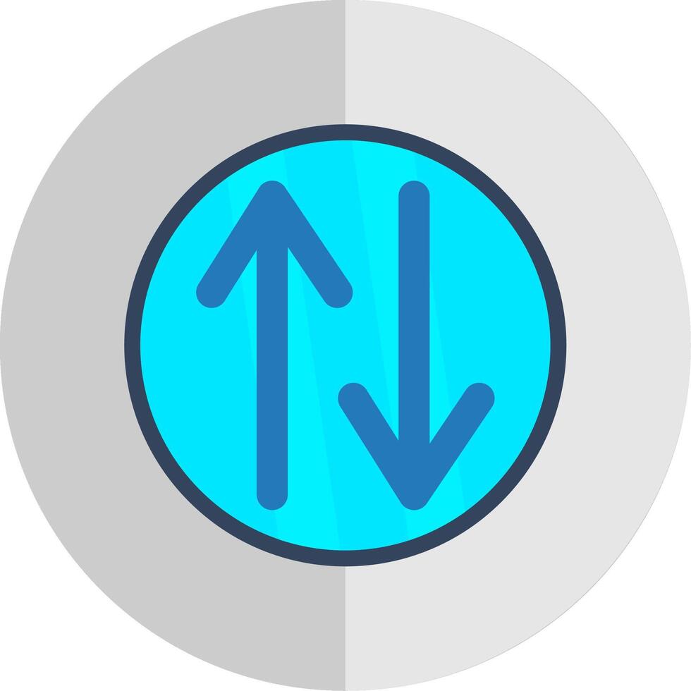 Swap Flat Scale Icon Design vector