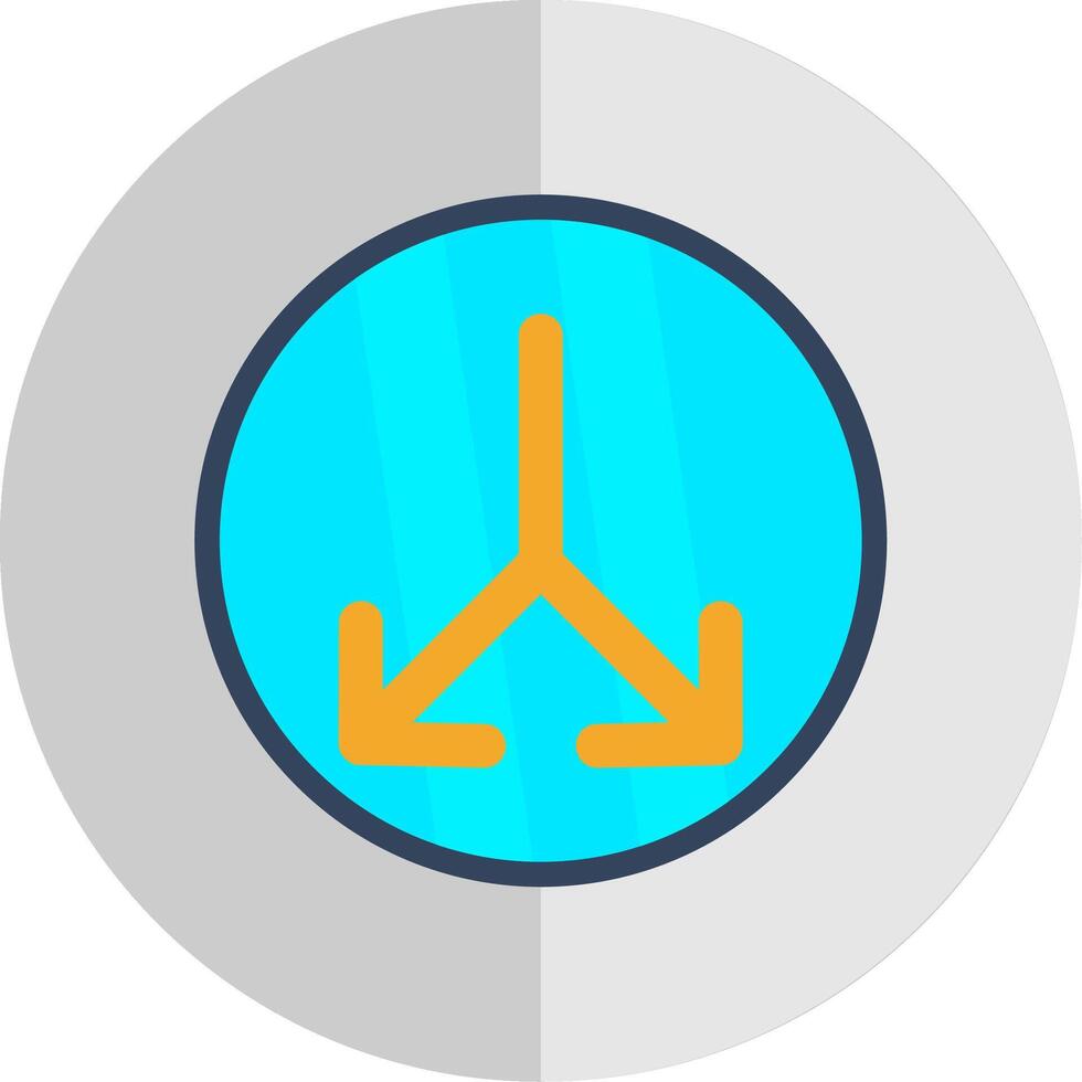 Split Flat Scale Icon Design vector