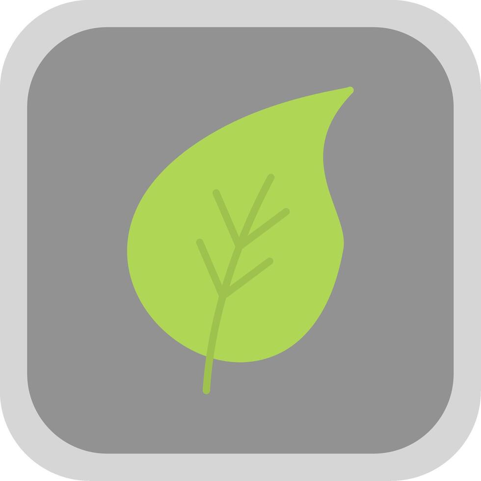 Leaf Flat round corner Icon Design vector