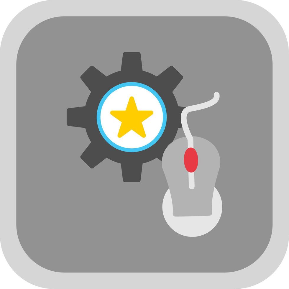 Skills Flat round corner Icon Design vector