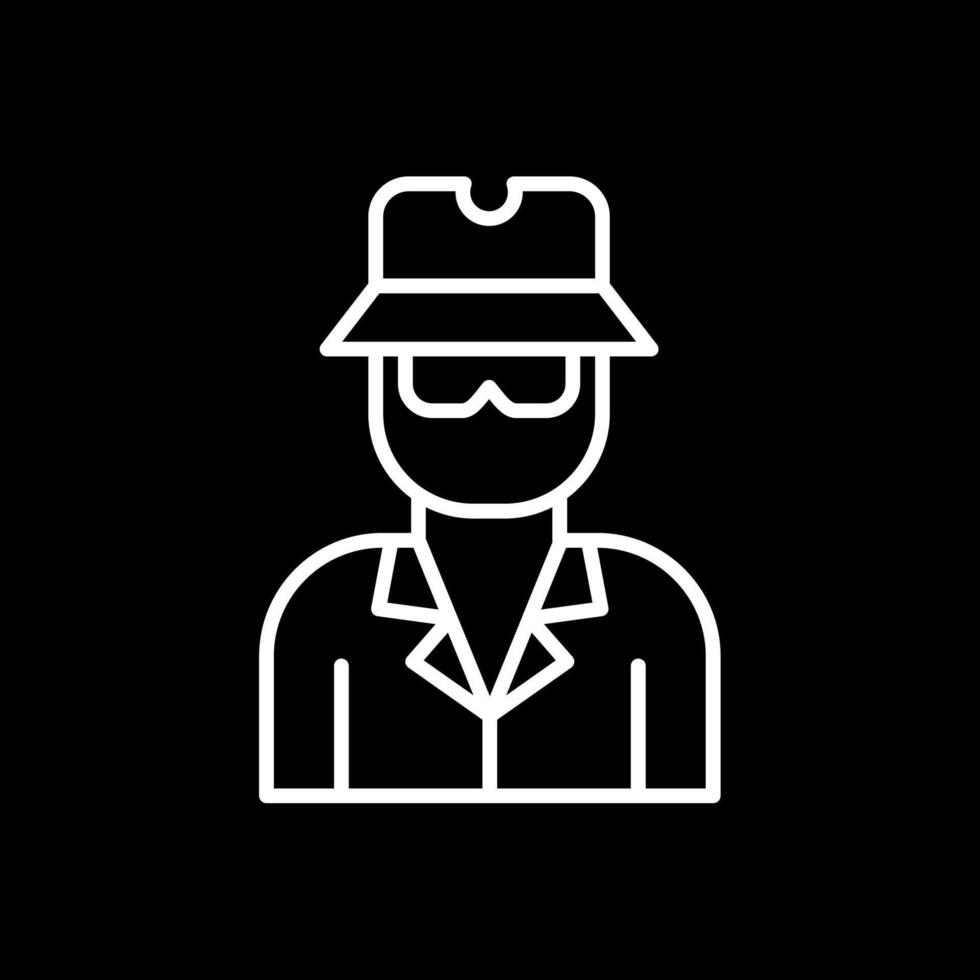 Aonymity Aonymity Line Inverted Icon Design vector