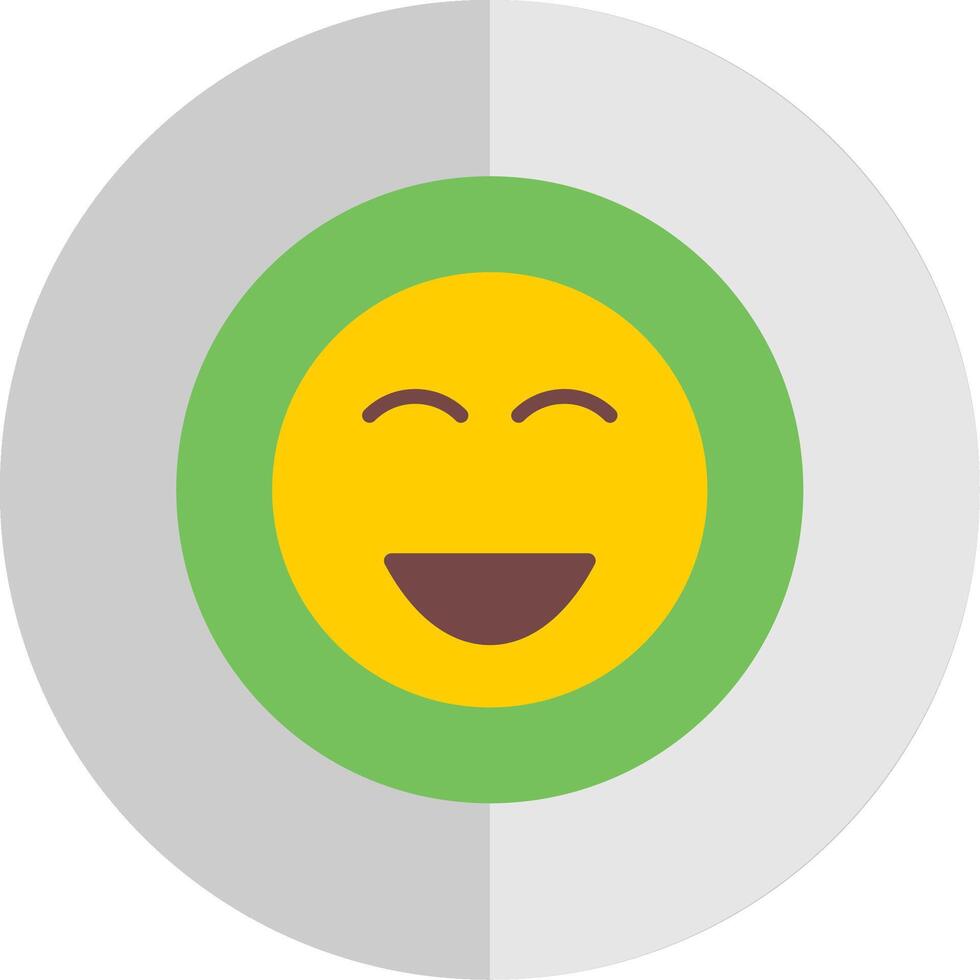 Happy Flat Scale Icon Design vector