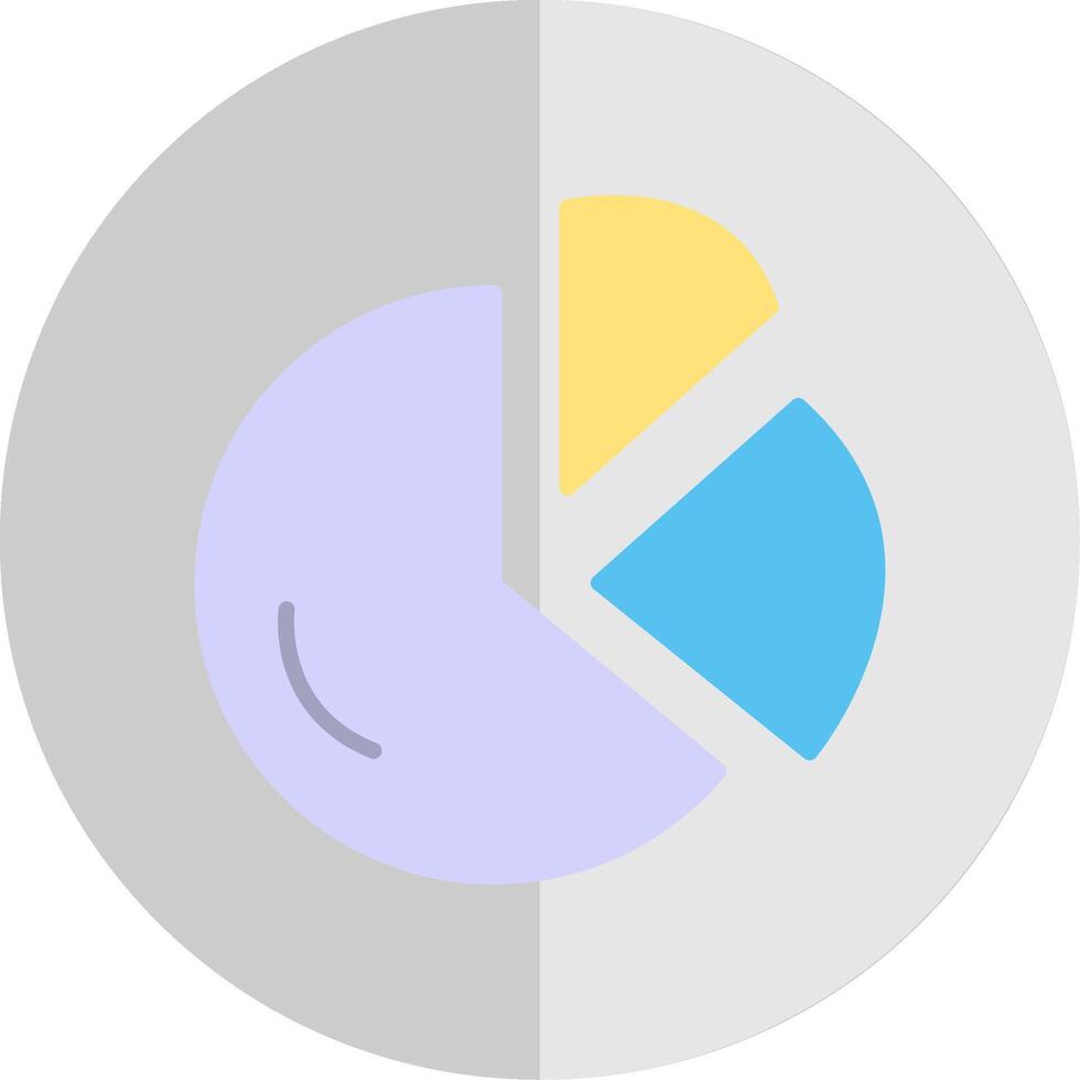 Circular Chart Flat Scale Icon Design vector