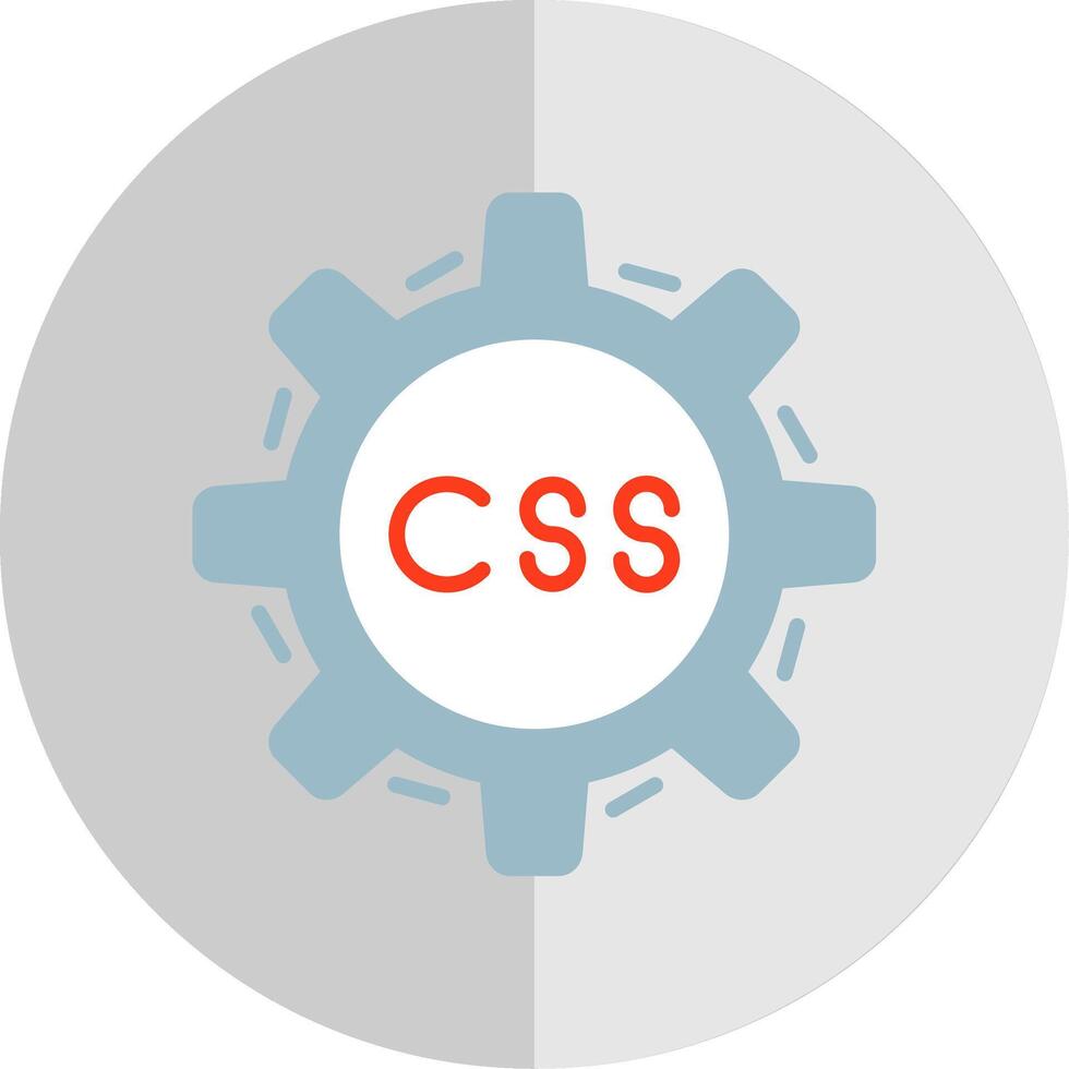css codificación plano escala icono diseño vector