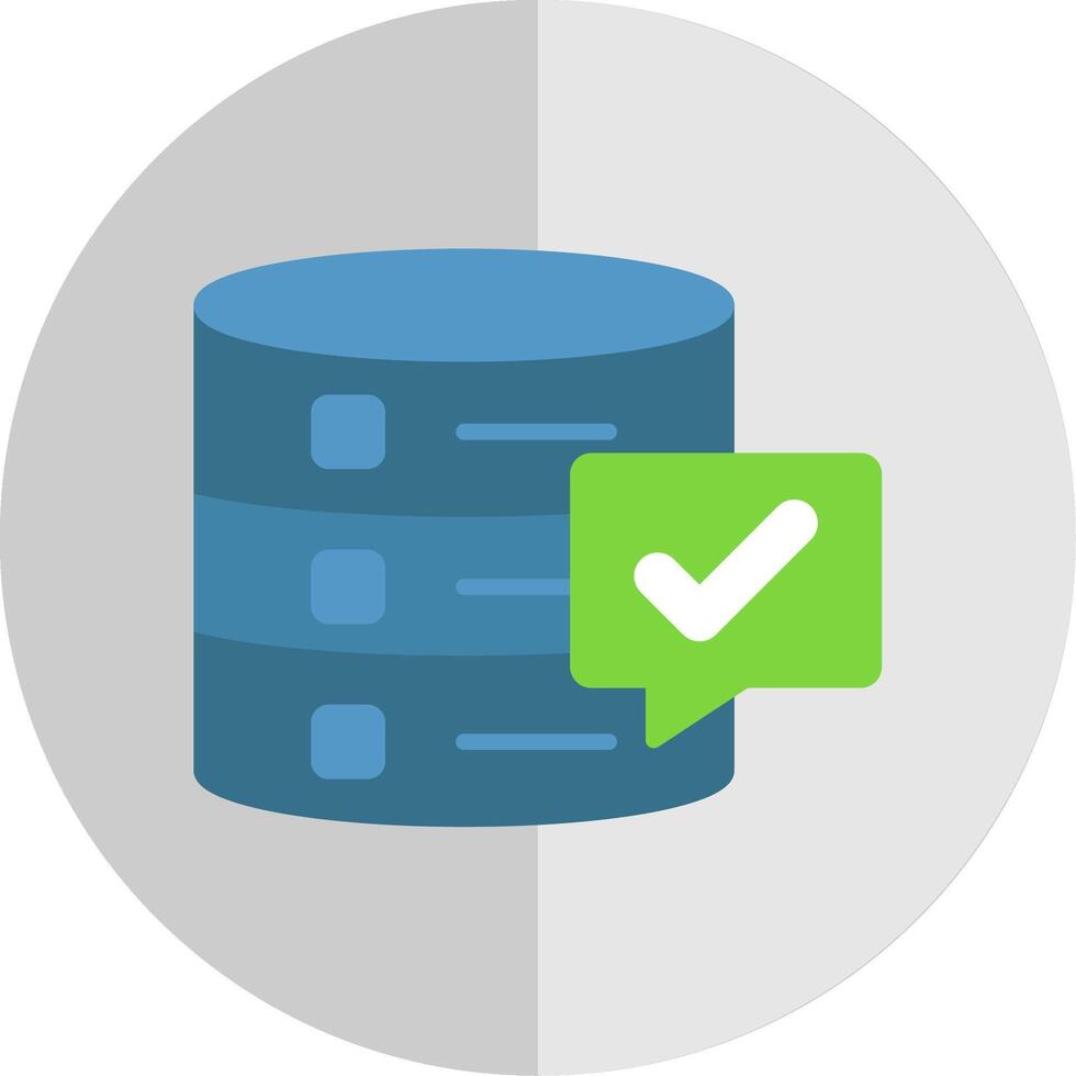 Data Quality Flat Scale Icon Design vector