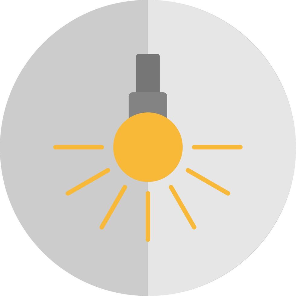Headlight Flat Scale Icon Design vector