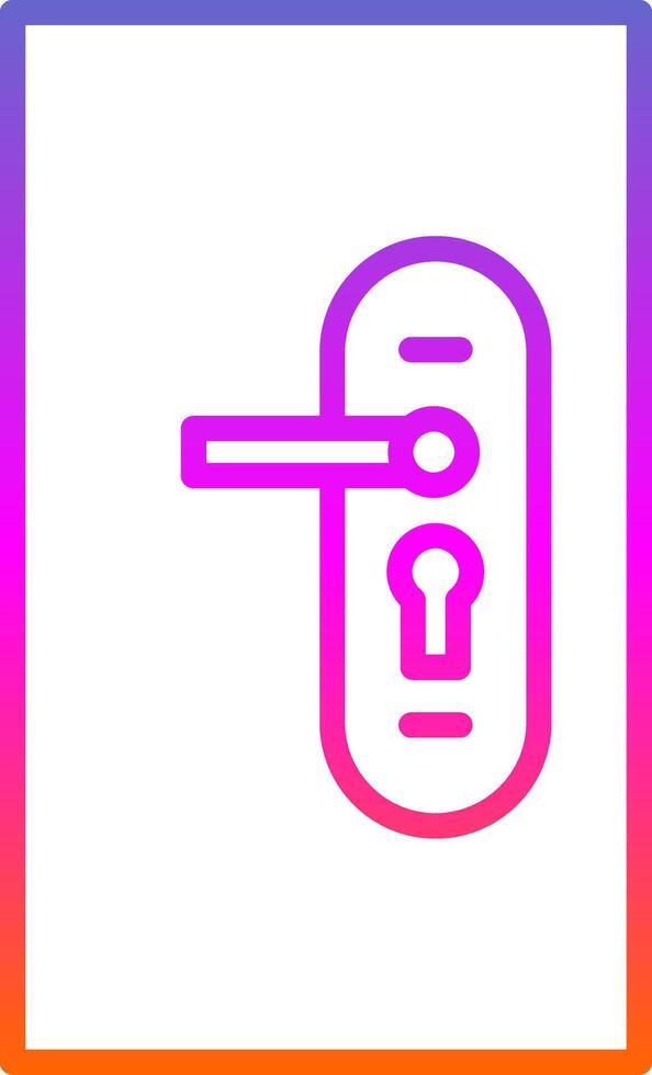 Locksmith Line Gradient Icon Design vector