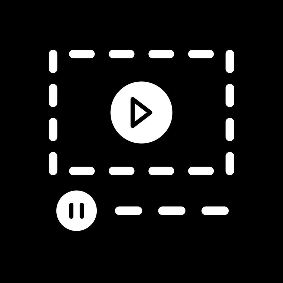Glyph Inverted Icon Design vector
