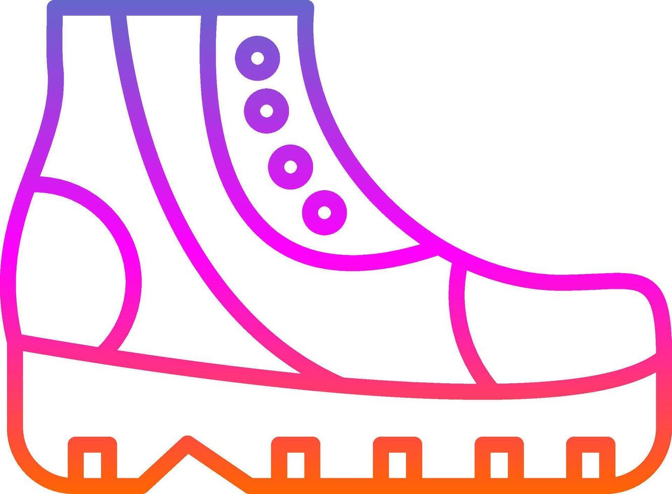 Shoes Line Gradient Icon Design vector