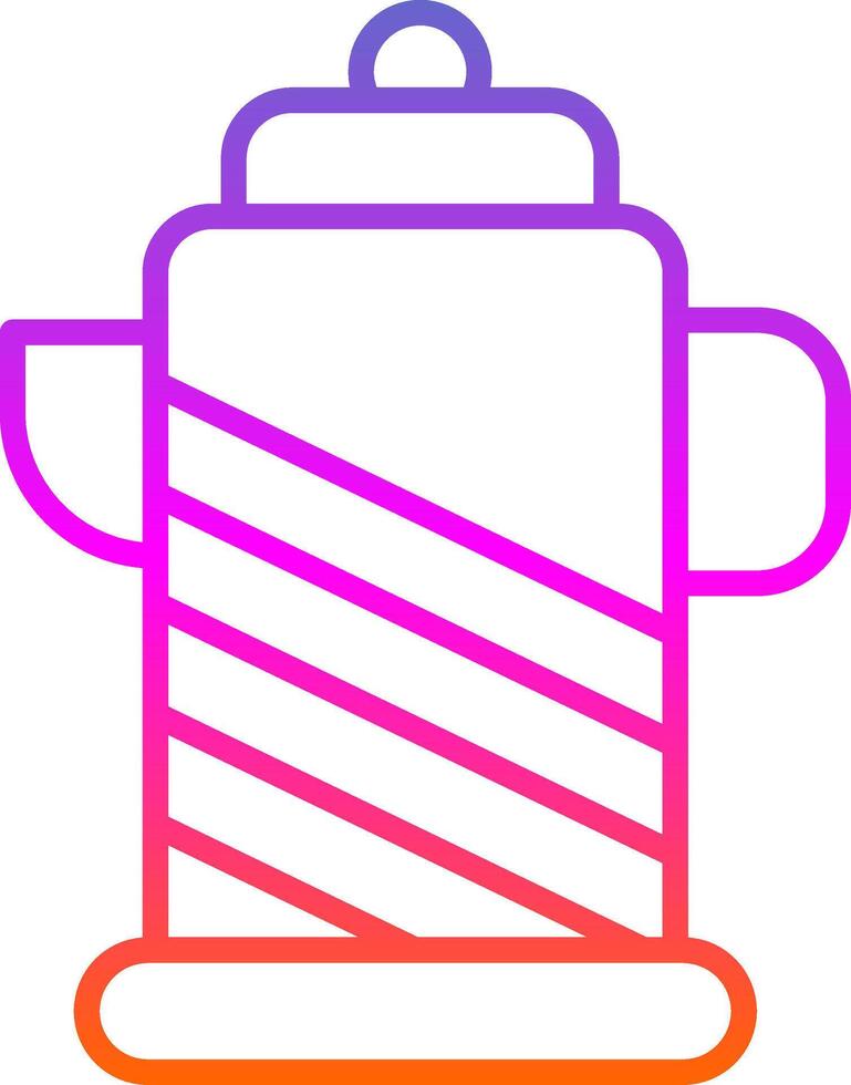 Kettle Line Gradient Icon Design vector