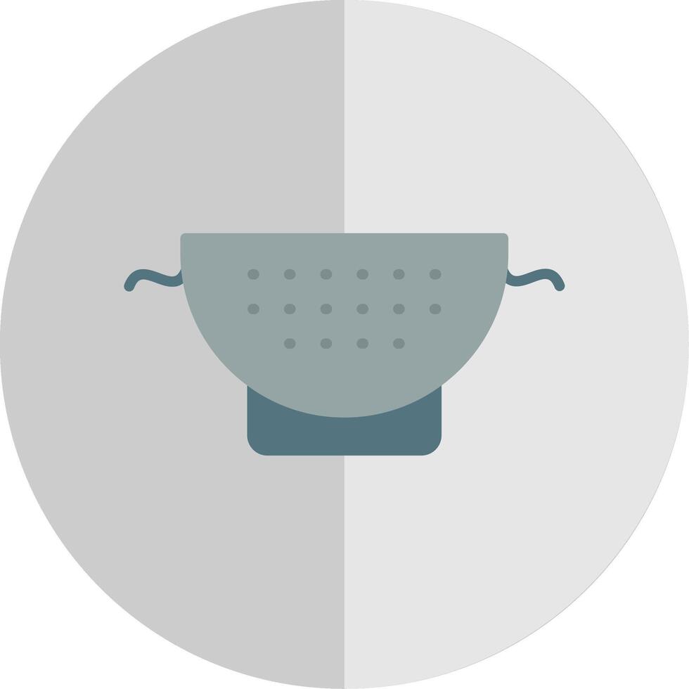 Strainer Flat Scale Icon Design vector