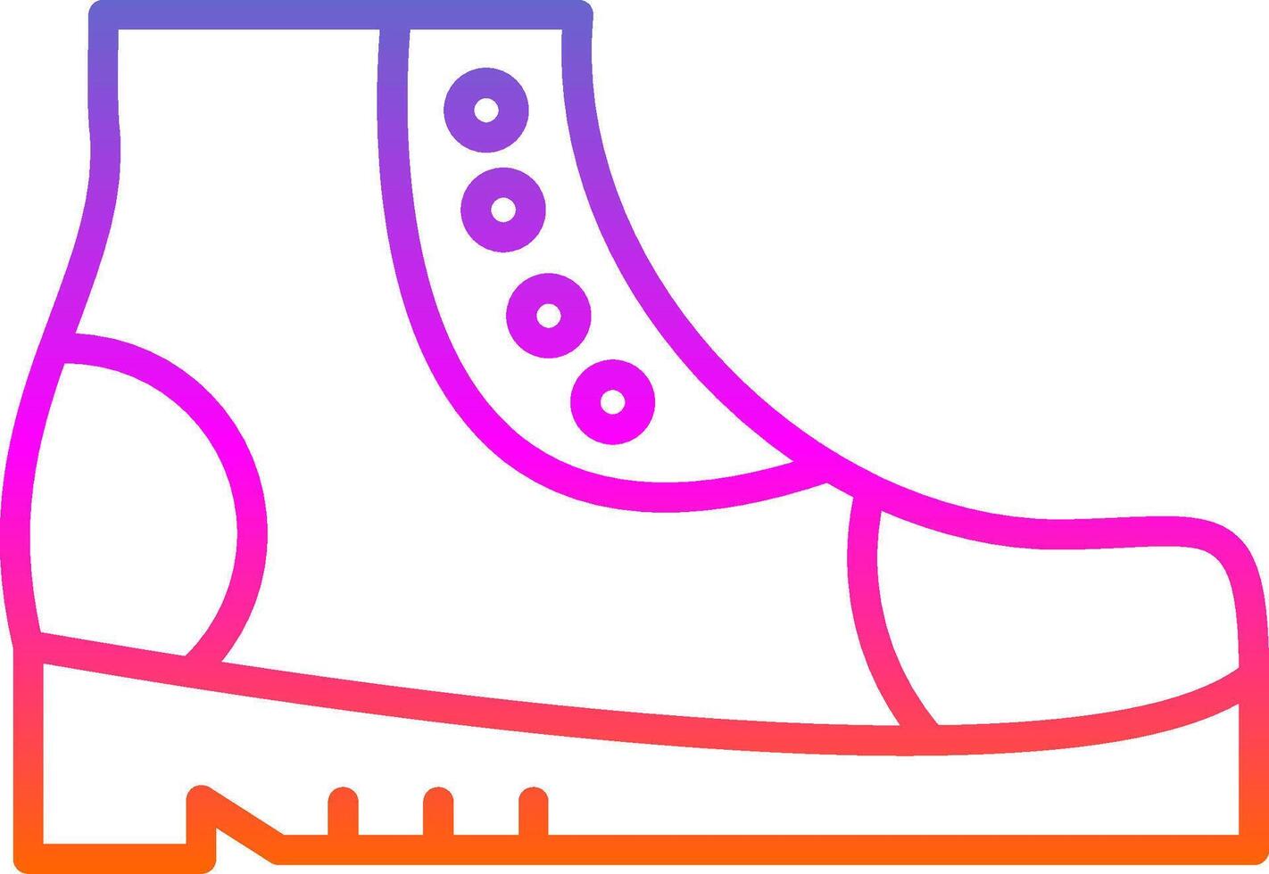 Boots Line Gradient Icon Design vector