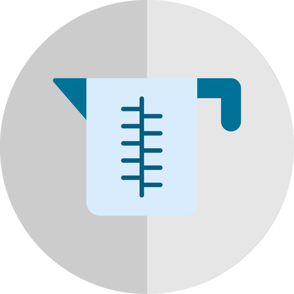 Measuring Jug Flat Scale Icon Design vector