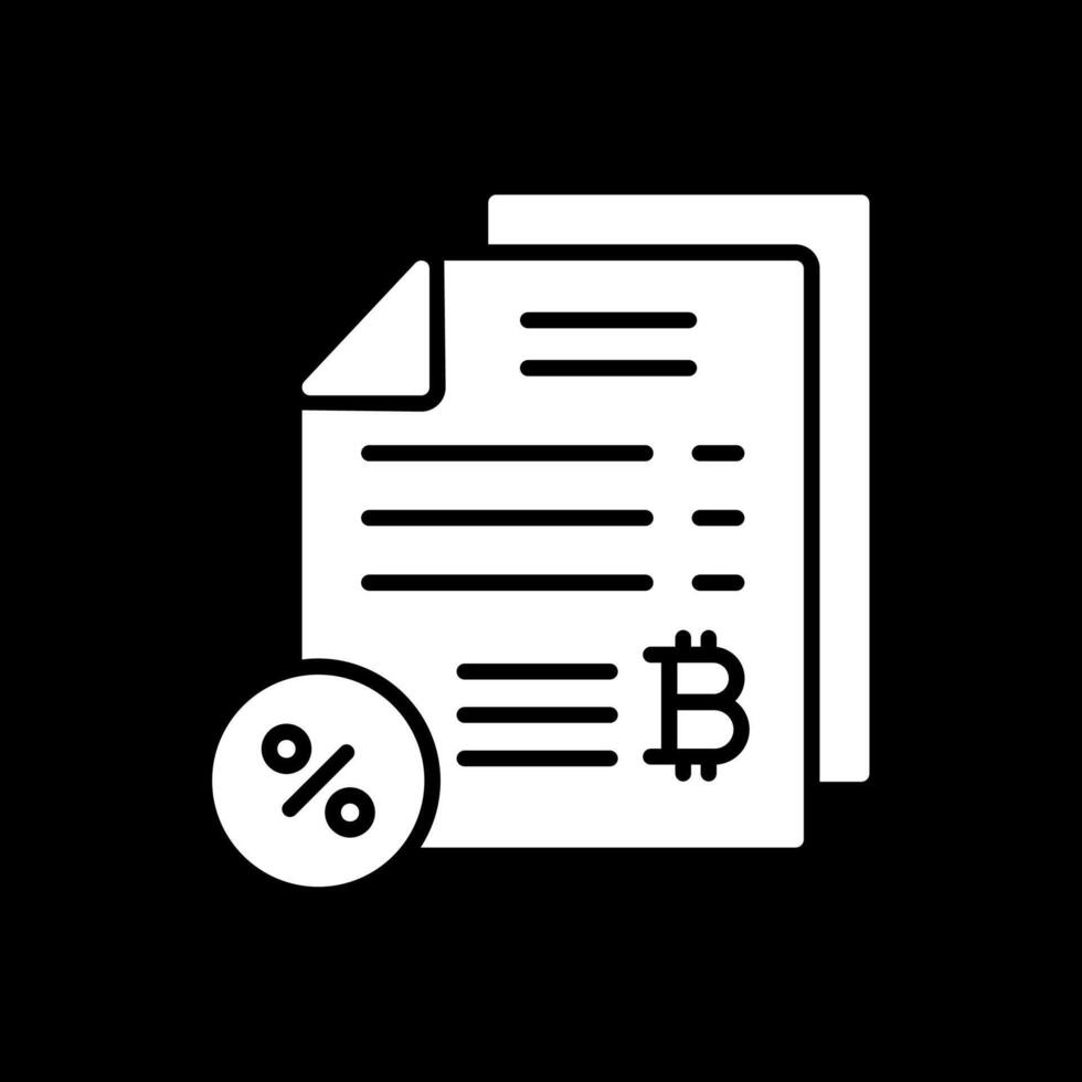 Taxes Taxes Glyph Inverted Icon Design vector