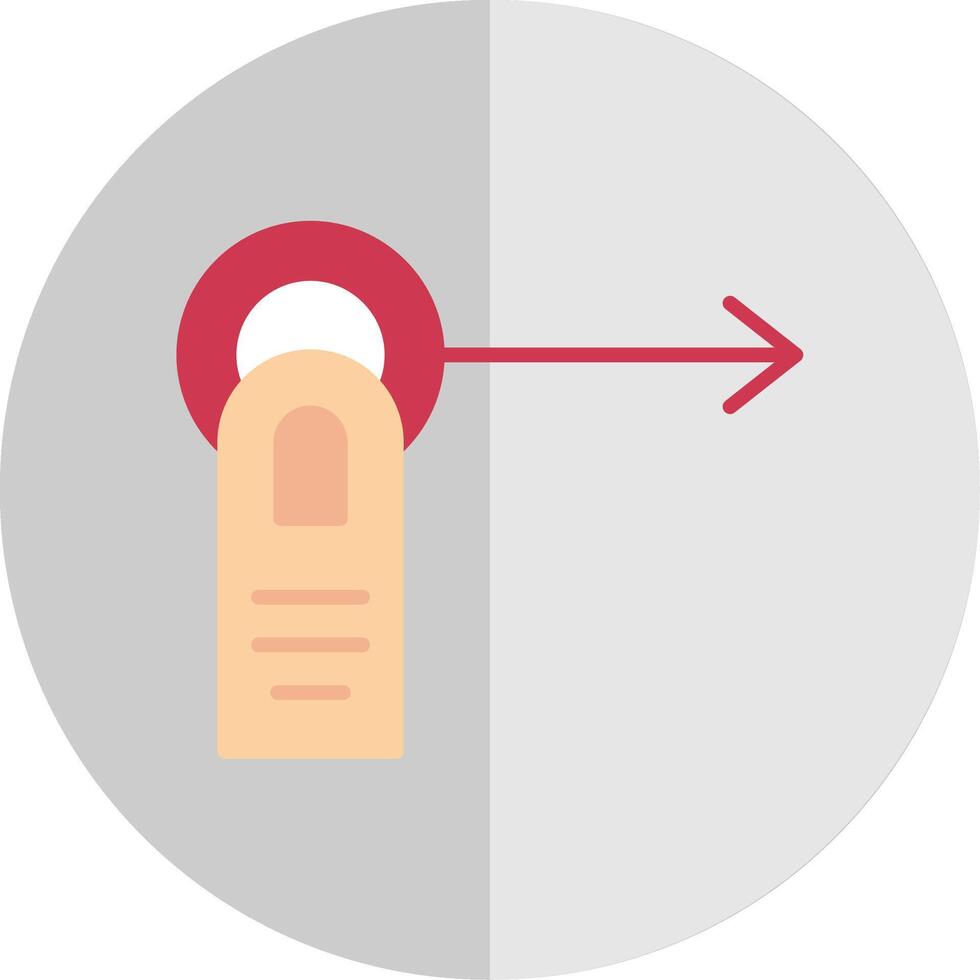 Tap Drag Flat Scale Icon Design vector