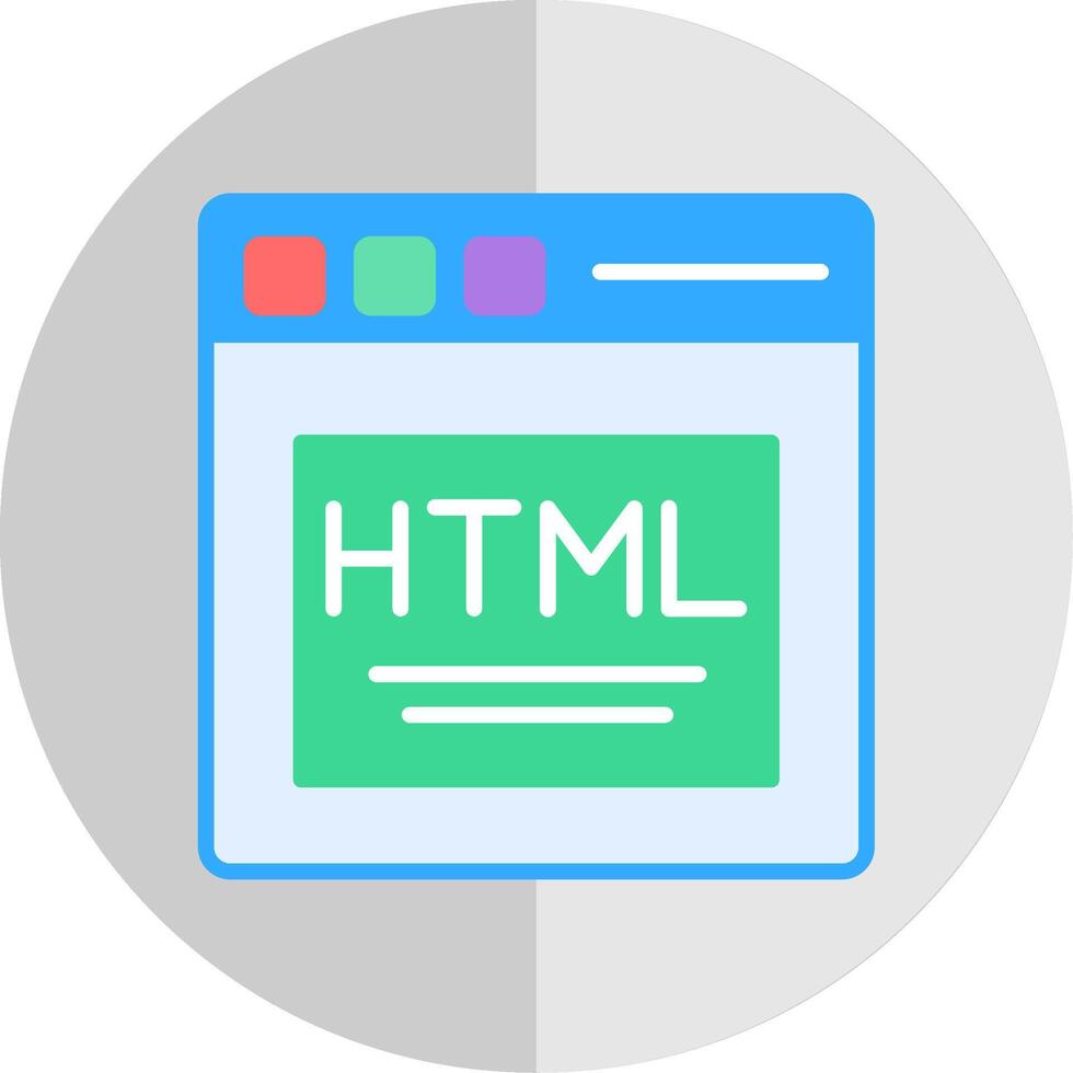 html plano escala icono diseño vector