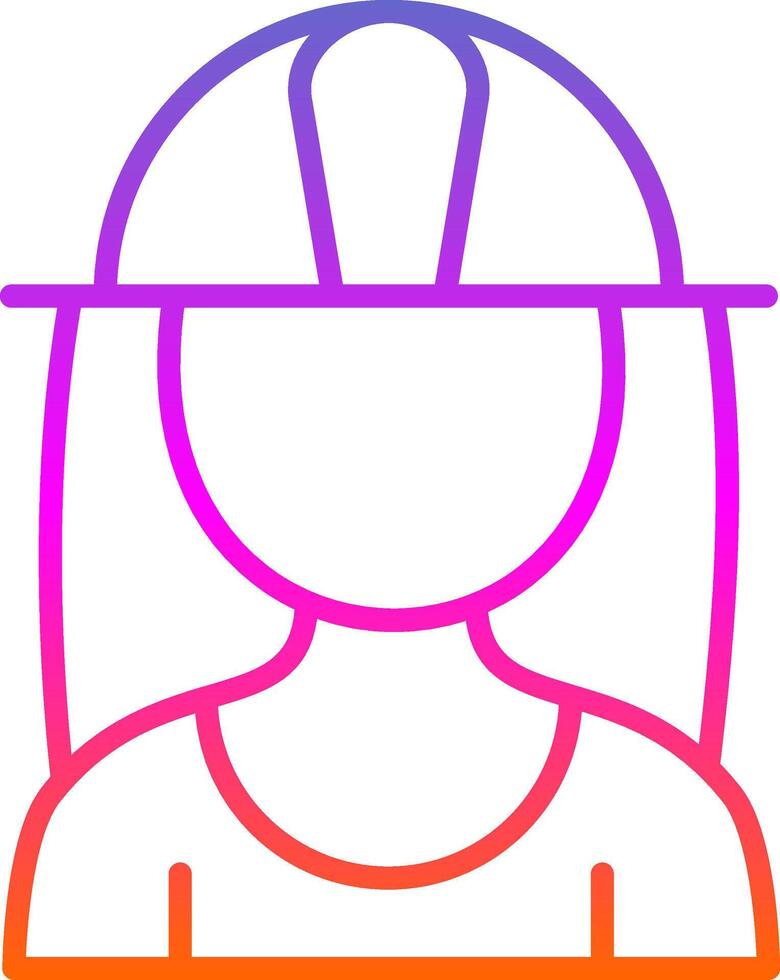 Architect Line Gradient Icon Design vector