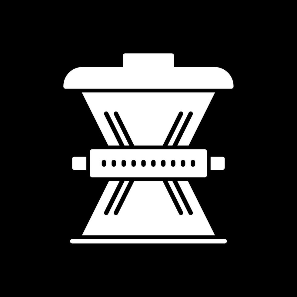 Waste Reduction Glyph Inverted Icon Design vector