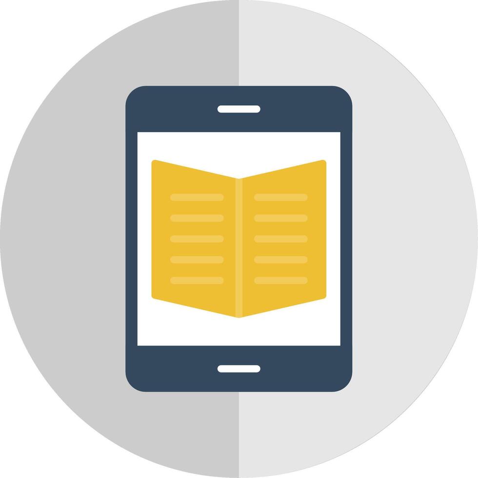 Ebook Flat Scale Icon Design vector