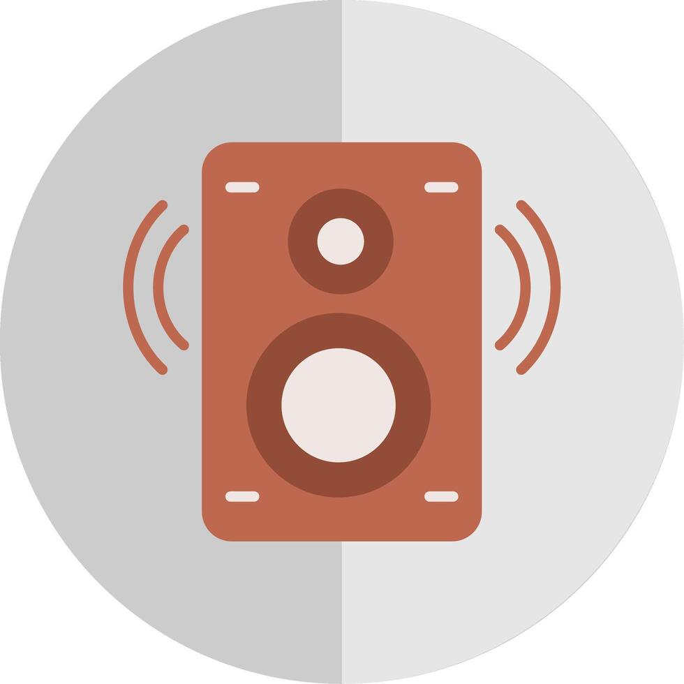 Speaker Flat Scale Icon Design vector