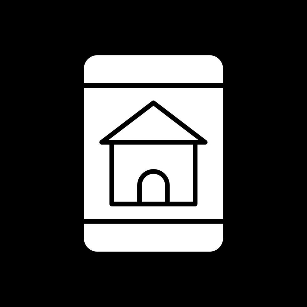 Find Home OnLine Circle Multi Circle Glyph Inverted Icon Design vector