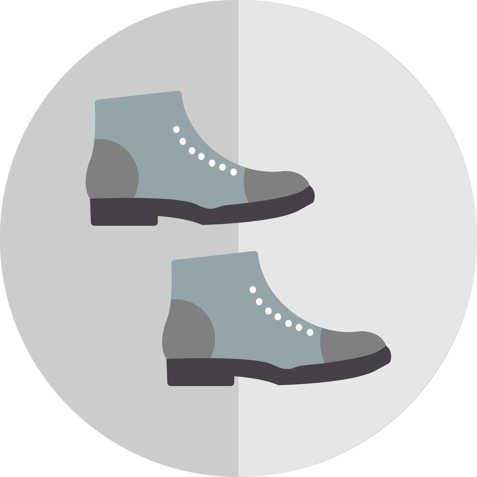 Boots Flat Scale Icon Design vector