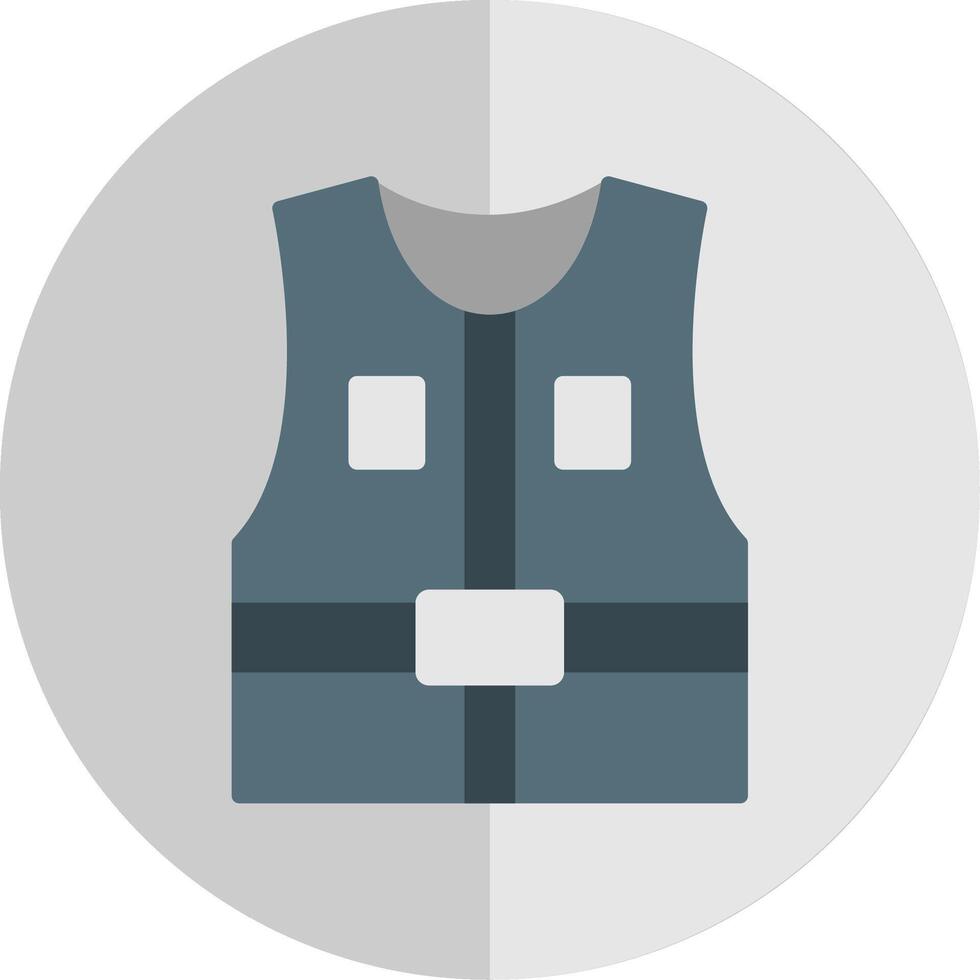 Jacket Flat Scale Icon Design vector
