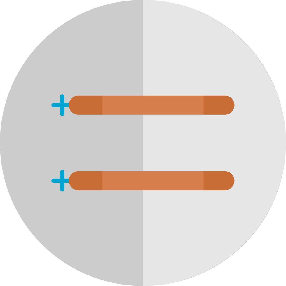 Sticks Flat Scale Icon Design vector