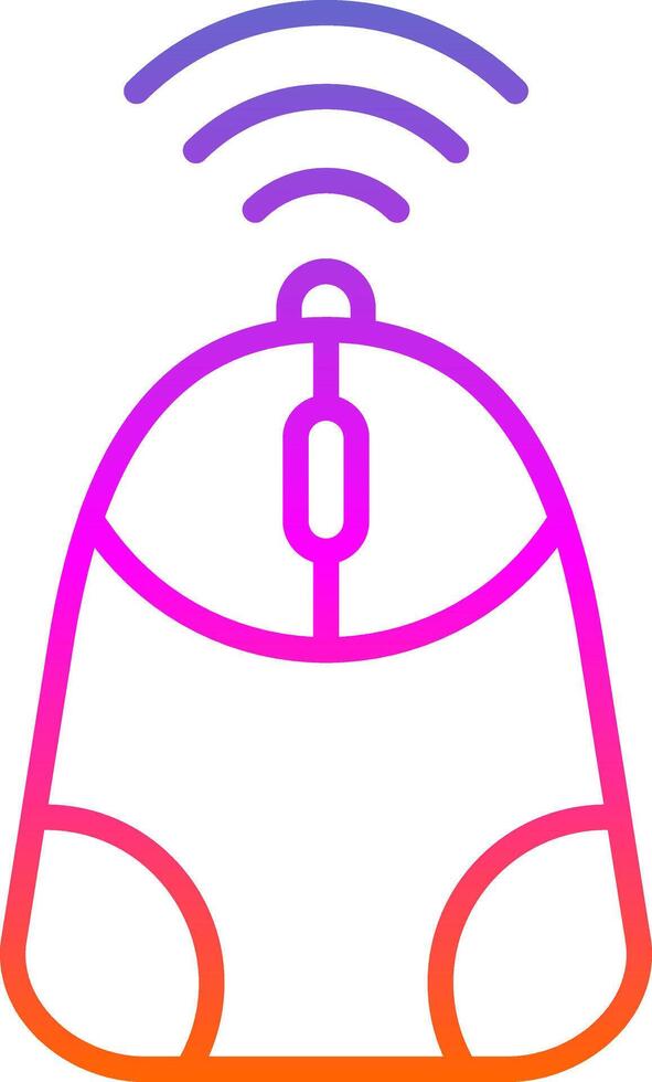 Mouse Line Gradient Icon Design vector